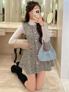 2026年最新】ツイードペプラムミニワンピースの人気アイテム - メルカリ