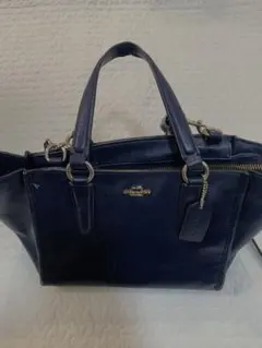 COACH 2way ショルダーバッグ ネイビー