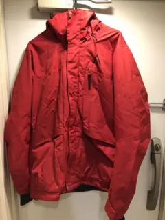 【11月末迄セール中】メンズスノーボードウェア上下セット【上赤、下黒】