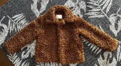 ZARA WOMAN ブラウンプードルファーコート テディベアコート