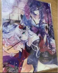 エビテン特典　アクリルパネル「パープルハート&ブラックハート」