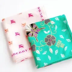 ANNASUI & BURBERRY ハンカチ2枚セットのサムネイル