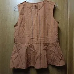 オレンジ ノースリーブ トップス　サイズМ