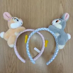 ディズニー サンパー とんすけ ミスバニー　カチューシャ　ふわふわ　もこもこ ディズニー サンパー とんすけ ミスバニー カチューシャ