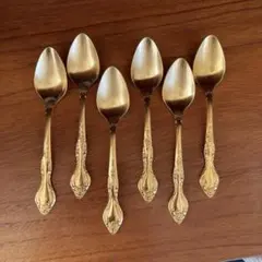 ヴィンテージ　ゴールドメッキ　スプーン6本セット