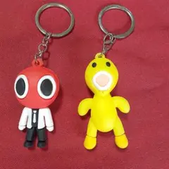 レインボーブレンズ　キーホルダー　2個セット