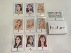 TWICE Fanfare フォトカードセット10枚　トレカケース付き