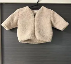 ベージュ ポリエステル アウター 80