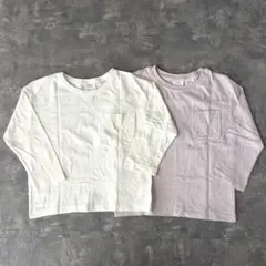 美品★ZARA ザラキッズ ロンT 長袖カットソー 104cm 2枚セット 無地