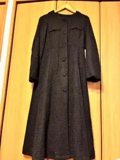 JUNOAH ブラック ロングワンピース Lサイズ