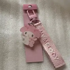 ロゴ刺繍タグキー マイメロディ サンリオ
