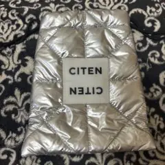 CITEN キルティング 巾着 ショルダーバッグ シルバー