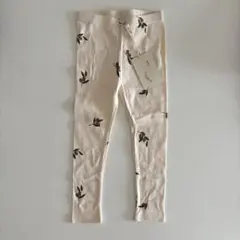 新品 organic zoo オーガニックズー オリーブ柄 レギンス 3-4y