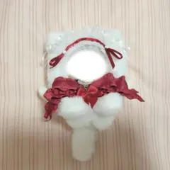 ぬい服 着ぐるみ ぬいぐるみ にじぱぺ にじぱぺっと 10cm 白のサムネイル
