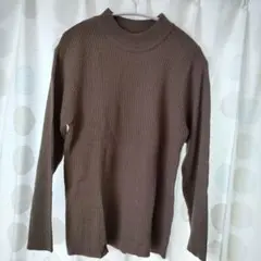 レディース リブ編み ハイネック セーター 3L