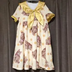ロリータ ひざ丈ワンピース