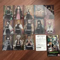 鬼滅の刃　ステンドグラスカード　パックver