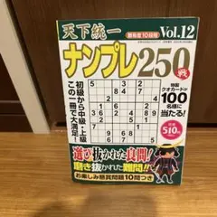 天下統一ナンプレ250戦　初級から中級上級この一冊で大満足　暇つぶし