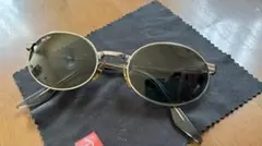 Ray-Ban オーバル型サングラス ゴールド