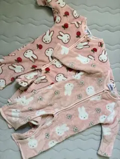 miffy フリースロンパース 70cm 80cmピンク