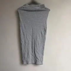 ZARA ボーダー タイトスカート ネイビー S