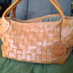 Zucchero filato ズッケロフィラート 本革 編み込み トートバッグ