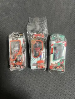 仮面ライダー　ソフビパッケージチャーム　龍騎　カブト　ゼッツ　セット