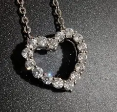 Silver925　ジルコニアハートネックレス