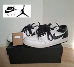 【美品】NIKE AIR JORDAN 1 Low WHITE/BLACK