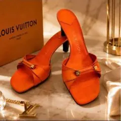 LOUIS VUITTON モノグラムペルフォオランジュサンダルミュール LOUIS VUITTON モノグラムペルフォオランジュサンダルミュール - メルカリ