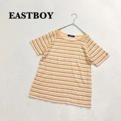 EASTBOY JEANS ボーダー 半袖カットソー 9号 M相当 綿100%のサムネイル