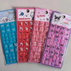 24時間以内発送　サンリオ　タイルシール　ブロックシール　4枚セット