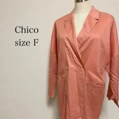 【チコ Chico】F  トップス　カーディガン　ジャケット　薄手　ピンクのサムネイル