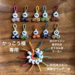 かっこう様専用白川オリジン段数カウンター®＆数字付きくるりんマーカ10ヶ1set