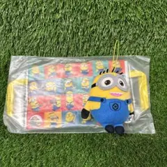 ミニオンズ マスコットキーホルダー (約10cm)×モスバーガークリアポーチ