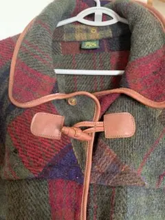 IL BISONTE チェック柄 ダッフルコート古着