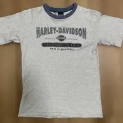 【80s〜90s古着】ハーレーダビッドソン リンガーT ボーダー M