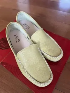 お値下げ　PRETA flexプレタフレックス レザースリッポン