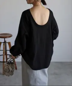 【Bonjou Saganr】バックオープンカットソー