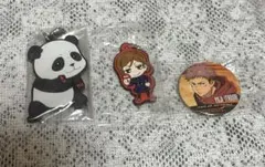 呪術廻戦 パンダ 釘崎野薔薇 虎杖悠仁 ラバスト 缶バッジ