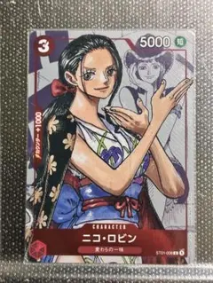 ワンピースカード　英雄たちの船影　ロビン　robin ニコ・ロビン【プロモ】《緑》未開封※日版別イラスト ミニ缶パック