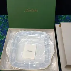 ノリタケ★レースウッドゴールド スクェアープレート