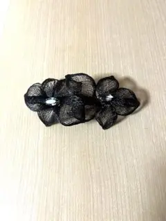 Colette Malouf フラワーモチーフ ヘアクリップ ブラック - メルカリ