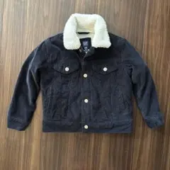GAP コーデュロイ ボアジャケット ネイビー キッズ XS 子供　キッズ