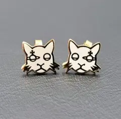 良品 ヴィヴィアンウエストウッド ピアス 両耳 キャット 猫 オーブ