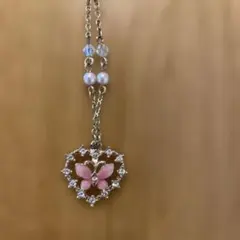 ANNA SUI 蝶々 ハート ネックレス