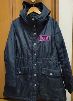 Roni フード付き黒コート L