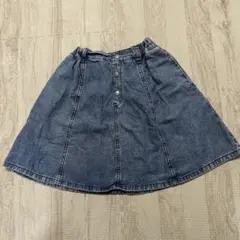 GU ライトデニムフロントボタンスカート　150㎝