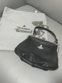 Vivienne Westwood ブラックショルダーバッグ