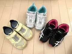 asics 他　女の子くつ3点セット　19cm